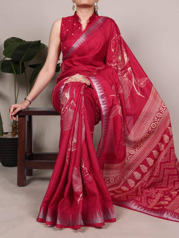 Divastri lnb floral printed Saree wholesalers in Bangalore